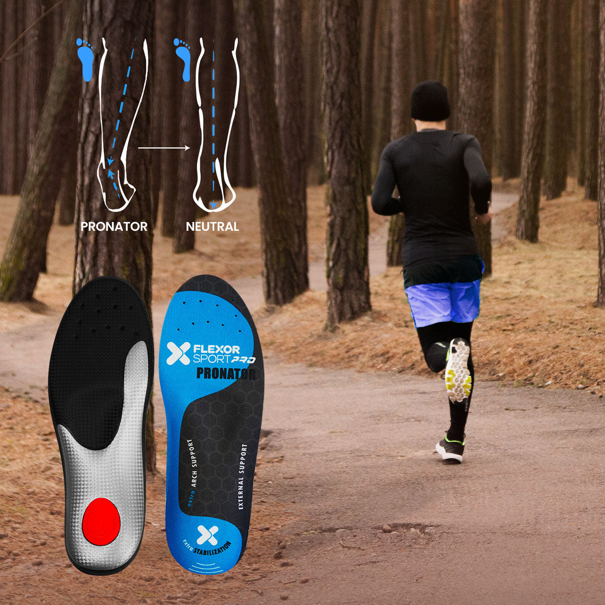 PLANTILLAS FLEXOR PRO TRAIL RUNNING PARA PIE PRONADOR