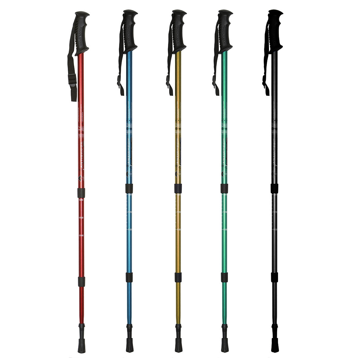 Bastón de Trekking "Camino de Santiago" – Altura Ajustable, Amortiguación, Aluminio Ligero