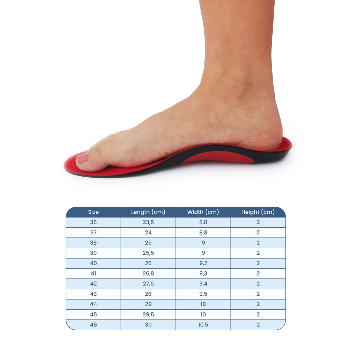 PLANTILLA SPORT PRO RUNNING ARCO ALTO / HIG ARCH