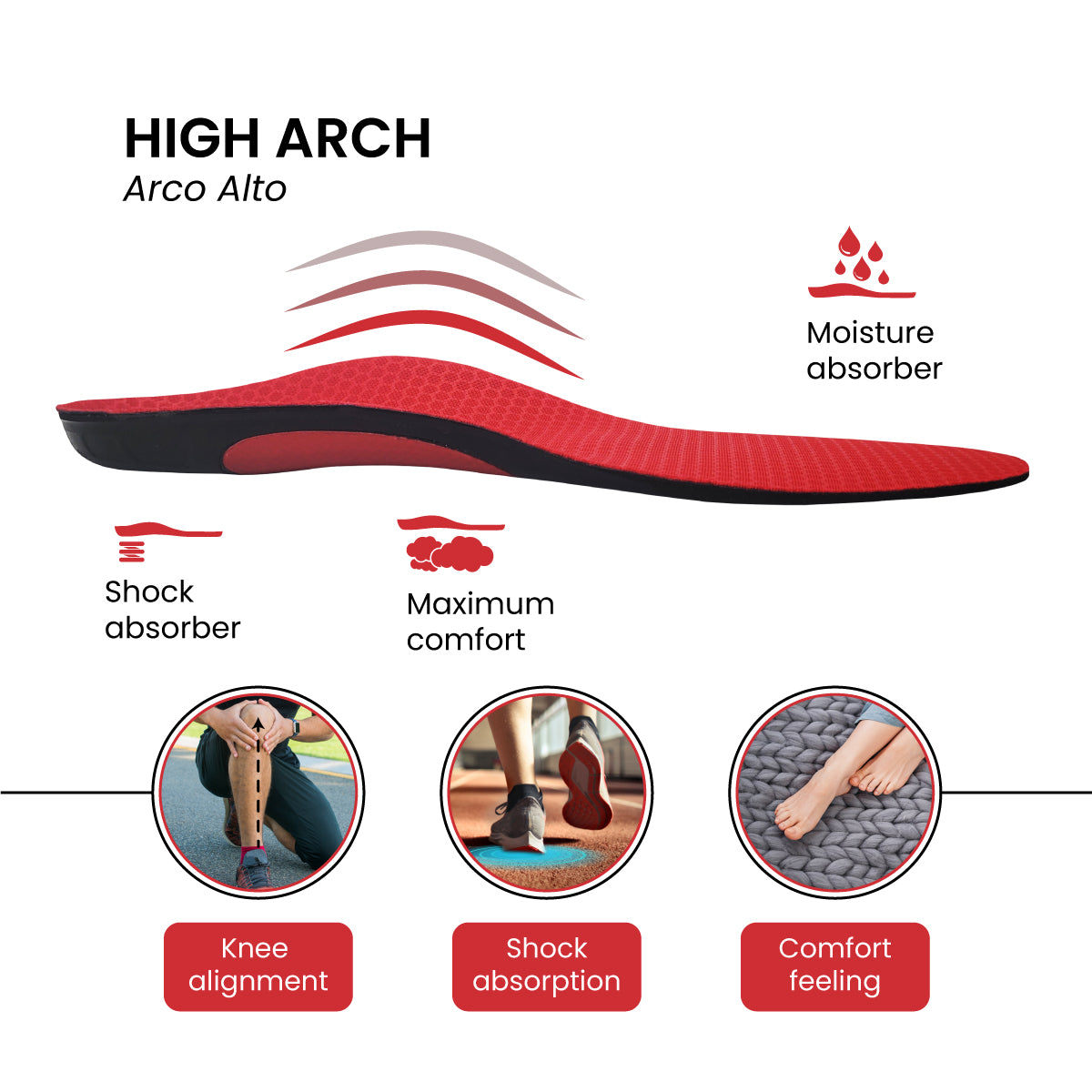 PLANTILLA SPORT PRO RUNNING ARCO ALTO / HIG ARCH