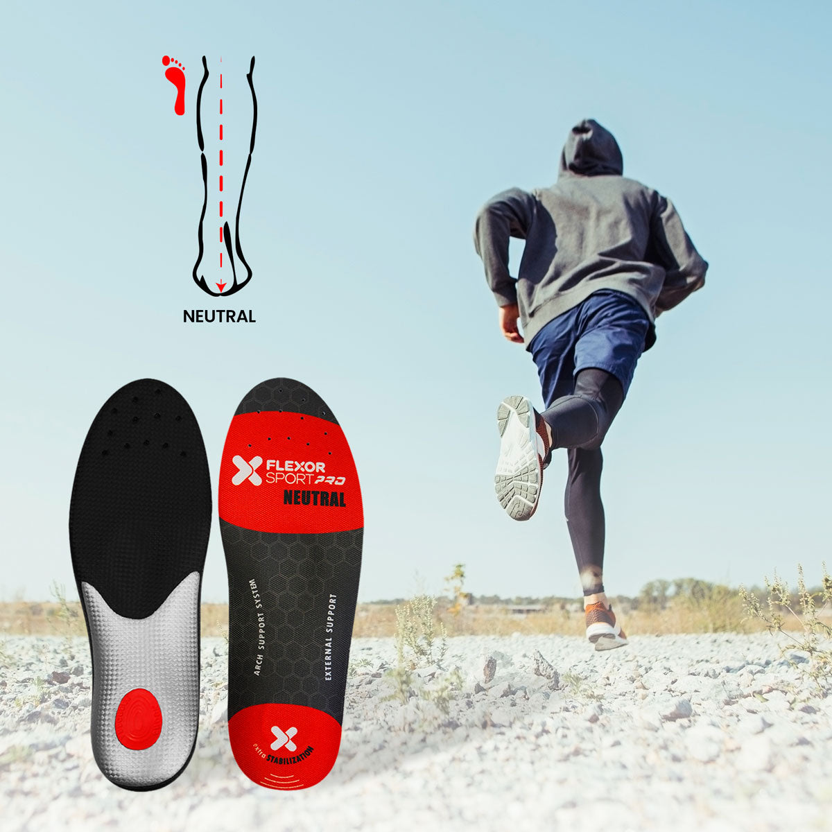 PLANTILLAS FLEXOR PRO TRAIL RUNNING PARA PIE NEUTRO
