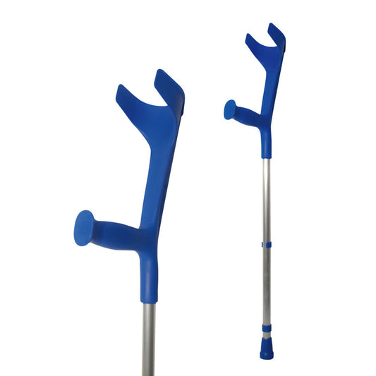 Muleta Bastón Inglés de Aluminio (x1 ud) | Altura Ajustable | Resiste 125 kg | Empuñadura Ergonómica | Diseño Moderno | Color Azul