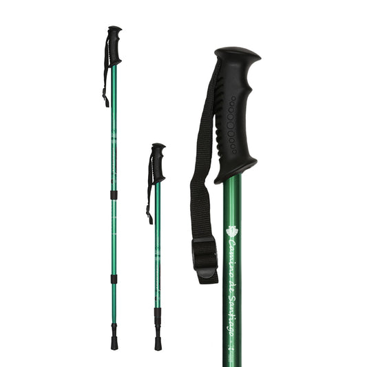 Bastón de Trekking "Camino de Santiago" – Altura Ajustable, Amortiguación, Aluminio Ligero