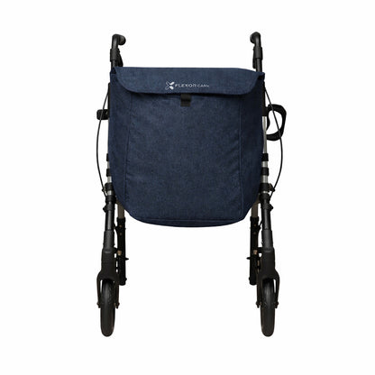 Andador para Adultos con Asiento y Bolsa – Plegable y Ajustable - Azul