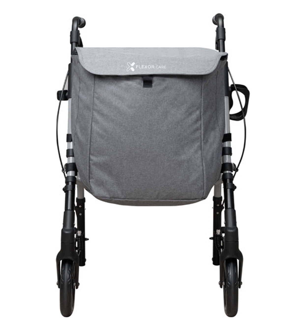 Andador para Adultos con Asiento y Bolsa – Plegable y Ajustable - Gris