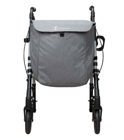 Andador para Adultos con Asiento y Bolsa – Plegable y Ajustable - Gris
