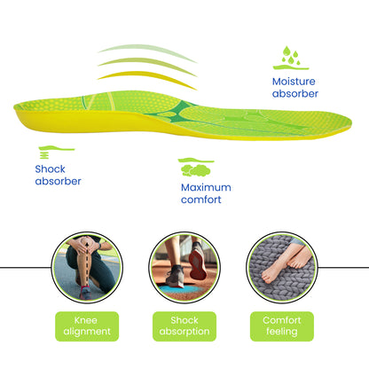 Plantilla Flexor Sport Multiactivity | Ideal para correr y caminar | Botón de Absorción de Impactos