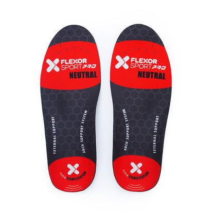 Flexor Pro Trail Running inlegzolen voor supinatorvoet, pijnverlichting, ondersteuning van de voetboog, schokdemping, kniebescherming en rug, Flexor maat 45 Flexor Pro Trail Running inlegzolen voor supinatorvoet, pijnverlichting, ondersteuning van de voetboog, schokdemping, kniebescherming en rug, Flexor maat 45