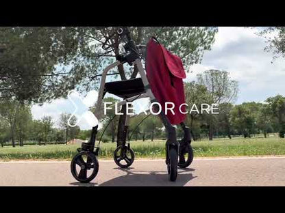Andador para Adultos con Asiento y Bolsa – Plegable y Ajustable - Gris